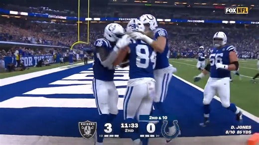 ⚡ 🔥 Tyler Warren with his first career receiving TD! Colts strike back, cutting it to 7-3 and flipping the momentum early. Let’s go! 💪💙 #ForTheShoe | The Blue Stable