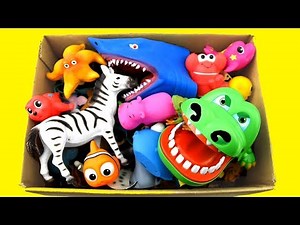 Box Of Fun Wild Animal Toys - Learn Animal Names
