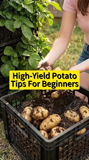 High yield potato tips for beginners #garden #plant #gardening101 #veggie #harvest