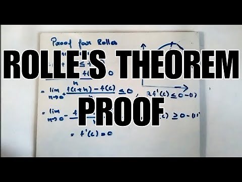 Rolle's Theorem proof by mathOgenius
