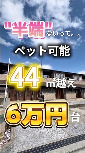 【No.974】“半端”ないって。。。ペット可能🐶🐱44㎡超え😌💓6万円台💸#大阪賃貸 #1人暮らし #格安物件 #大阪不動産 #賃貸不動産 #ペット可物件 #家選び