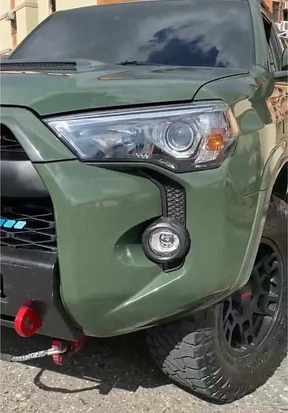 Green Toyota 4Runner TRD Pro 2020 with Nitto Ridge Grappler Tires | Winch Warn