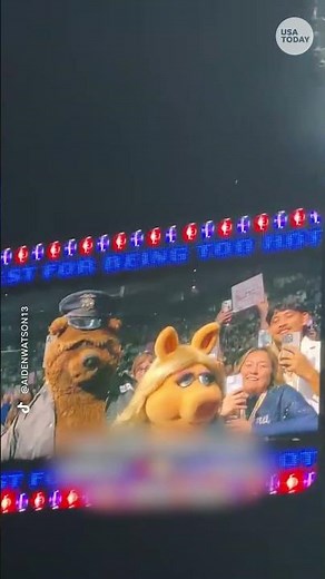 Watch Sabrina Carpenter 'arrest' Miss Piggy at 'Short n' Sweet' show