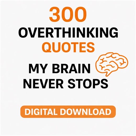 300 Overthinking Quotes Bundle | Overthinker Sayings | Anxiety Humor Quotes | Relatable Mental Health Quotes | POD Shirt Quotes | DD - Etsy