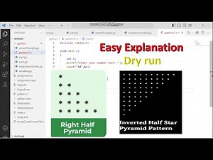 Pattern question part 1 | Traingle printing in c programming | Easy explanation | Code hacker