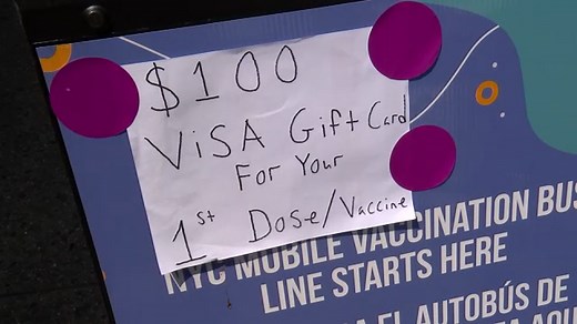 Hundreds cash in on COVID vaccine as NYC launches $100 incentive