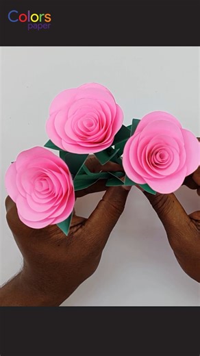 24K views · 238 reactions | Realistic Paper Roses Tutorial Step by Step - DIY Paper Flowers #craft #roses #flowers #decor | Colors Paper | Facebook