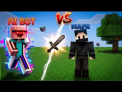 Literally A AI bot hunting me 😭 in Minecraft 🙀 [MAFK gamer]