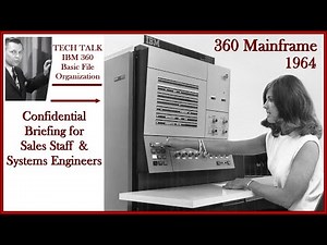 IBM System 360 File Organization Tech Briefing Mainframe Computer 1964 Poughkeepsie NY Pearson Wood