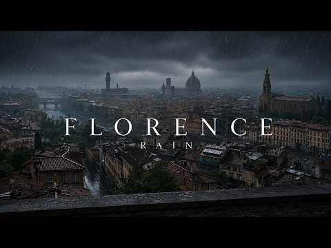 Florence Rain Ambience | 8 Hours of Relaxing Rain Sounds for Sleep, Study & Focus | 4K