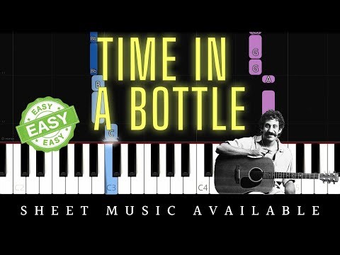 Jim Croce - Time In A Bottle (Easy Piano Tutorial)