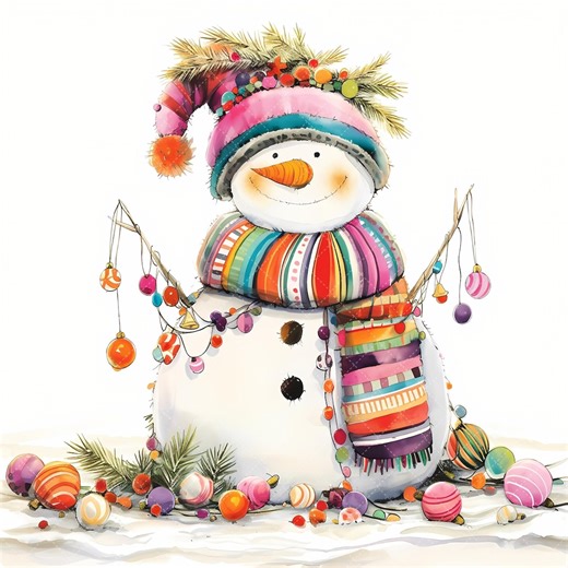 25 JPEG Christmas Snowman Clipart – Festive JPEG With Ornaments – Holiday Character Art for Sublimation, Cards & Winter Crafts - Etsy UK