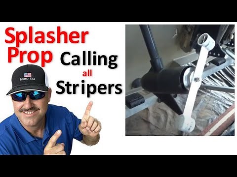 DIY Splasher Prop Thumper for Stripers (Striped Bass), Hybrids and White Bass #diy #fishing