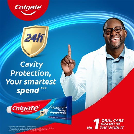 Colgate Maximum Cavity Protection uses Fluoride and Calcium to build a 24H protection shield for complete cavity protection. It's the same great care for the whole family, now working harder for your smartest spend yet | Colgate Kenya