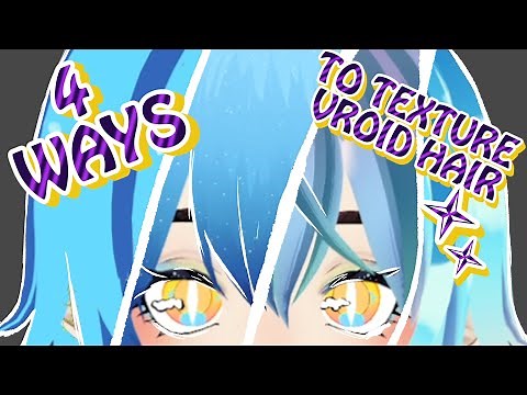 How to do hair textures in Vroid - A scuffed guide