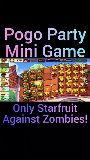 🔥 Pogo Party Mini Game in Plants vs. Zombies with Only Starfruits? 🤔