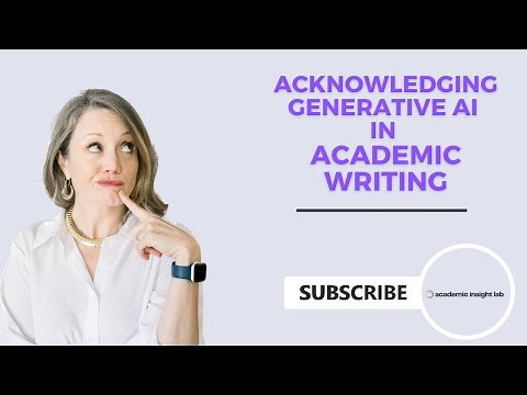 How to Acknowledge Generative AI in Academic Writing