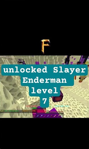 Unlocked level 7 enderman slayer Fakepixel skyblock #minecraft
