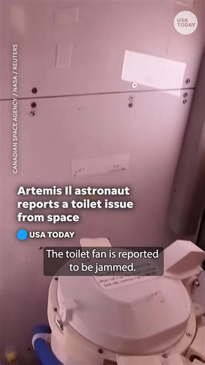 The Artemis II mission crew flushed out an issue with their onboard toilet system shortly after launching into space on April 1. #artemis #nasa #moon