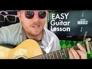 Lewis Capaldi - Bruises // easy guitar lesson tabs easy chords beginner tutorial