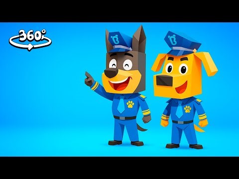 Deep Sea Express Fun Story Water City Mystery Cartoon Sheriff Labrador in 360° VR