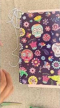Sewing a 100-sheet notebook #crafts