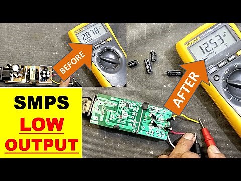 {593} SMPS Have Low Output Voltage, How To Repair Switch Mode Power Supply SMPS When Low OutPut