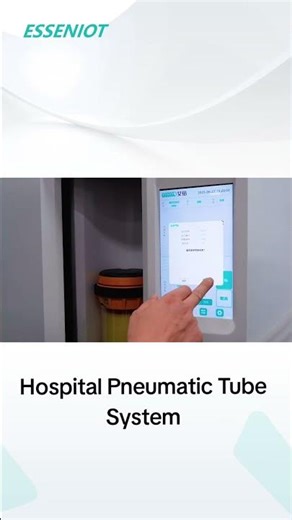 How It Works: Pneumatic Tube System Sending Samples/Medicine #PneumaticTubeSystem #HospitalTech