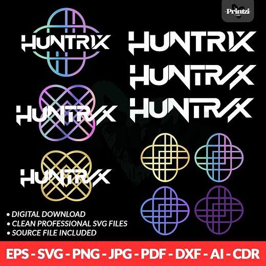 K-pop Huntrix Logo Pack | Demon Hunters Clipart (digital Download) - Etsy Australia