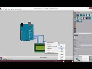 16x2 lcd interface with arduino in fritzing part-1