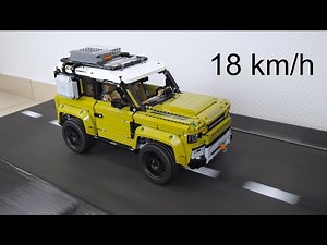 Land Rover Defender Drag Race. LEGO Technic 42110 Speed and CRASH Test
