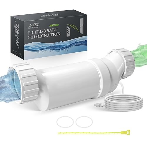 Salt Cell T3 Replacement Hayward Cell W3T-Cell-3 Pool Chlorinator System, Up to 15000 Gallons Turbo Chlorine Generation
