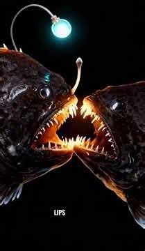 The Male Anglerfish Becomes One With the Female 😳🐟
