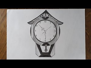 How to draw clock/pencil shading/step by step
