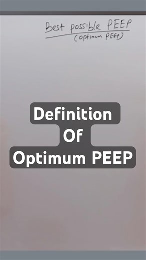 Optimal PEEP in ARDS Explained | Best PEEP in ARDS | Shunt, Compliance & FRC #shorts