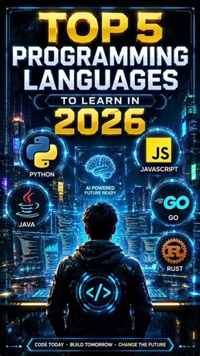 Top 5 Programming Languages to Learn in 2026 🚀 #shorts