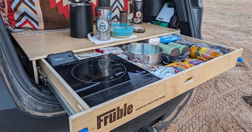 Fast, light micro-camping kit turns Rivian or Tesla SUV into an e-RV