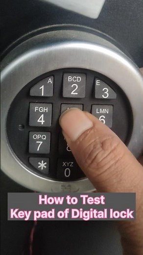 How to Test a Digital Lock Keypad Step by Step #cdm #cashdeposit