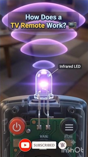 How Does a Remote Control a TV Without Wires? 🤔📺 #shorts l #viral l #trending l #electronicsl #led l