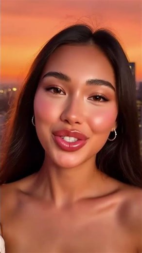 Luxury Rooftop AI Influencer 🌇 | Golden Hour Selfie Vib #trendhublab #trendhublabofficial