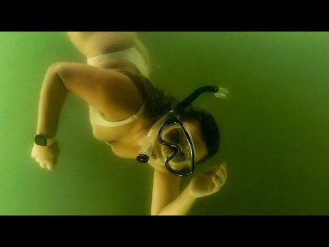 Snorkeling Underwater in 80ft Deep Lake