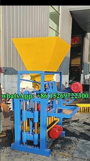 How to Operate Small Semi automatic Concrete Brick Machine Step by Step #project #concreteblocks