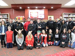 Tinley Park High School Students Lead Officers For Say Something Week