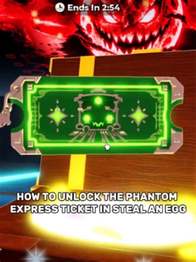How to Unlock the Phantom Express Ticket in Steal an Egg (Roblox) — Halloween Update