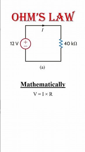 Ohm’s Law Explained in 30 Seconds #electrical #electricalengineering #circuits