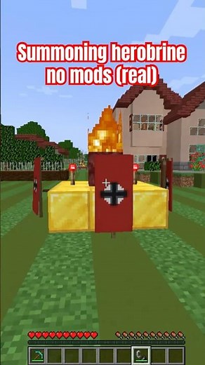 How to summon herobrine no mods #minecraft #herobrine #minecraftmemes