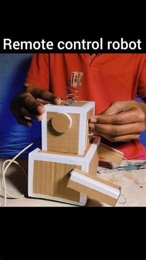 I Built a Moving Cardboard Robot in 28 second 🤖🔥 | #robot #Shorts