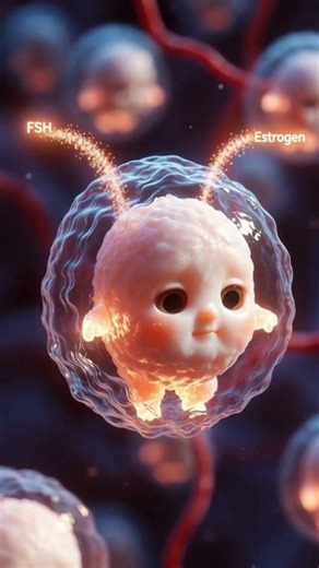 One Egg’s Life Story 🥚 Inside Her Body | #ovulation #bodymechanism #howyourbodyworks #womenhealth