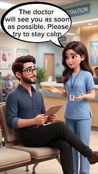 Waiting to See the Doctor | Easy English Conversation for Beginners #learnenglish #spokenenglish