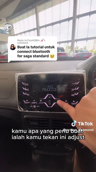 Proton Saga Standard: How to Connect Bluetooth to Phone?